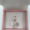Family Infinity Triple Dangle Charm 925 Srebrny Pandora UK Crystal CZ Momenty na Święto Dziękczynienia Fit Charms Bransoletki Bracelets Jewel6297829