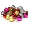 パーティーの装飾Diverse Kleur Kerstballen Kerstboom Ornamenten Ballen Xmas Decoraties Opknoping Boom Hangers Nieuwjaar 2023ギフト