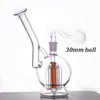 Glass Bong Hookah DAB 석유 장비 물 파이프 유리 뱅거 및 드라이 허브 보울이있는 14mm 암 암 조인트 오일 DAB 장비