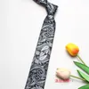 Bow Ties Paisley Floral Erkekler İçin 7cm Sıska Tie İpek Kravat Yeşil Boyun Mor Gri Gri Ekose Erkekler B226