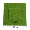 Fleurs décoratives 1 PC 15/30 cm Haute Qualité Gazon Artificiel Vert Micro Paysage Décor DIY Mini Fée Jardin Faux Pelouse Simulation Ornement