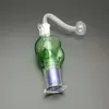 Cuencos de embudo de color de articulación masculina para pipas que fuman mini cachimba de vidrio esquelética a juego de colores