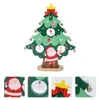 Christmas Decorations Lamp Xmas Tree Holidaygift Party Model Tabletop Bedside Miniature Decor Glowing Seasonal Desktop Figurine