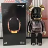 Bearbrick Action oyuncak figürleri Daft Punk 400 Ortak Parlak Yüz Şiddet Ayı 3D Orijinal Süsleman Kasvetli Ayı Heykel Modeli Dekorasyon Medicom Oyuncaklar