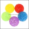 Cat Toys Cat Toys 5pcs/Pack Dog Ball Crystal Style Ingebouwde Bells Fun Interactive Pet Training Chew Toyscat Drop Lever HomeIndustry Dhrt5