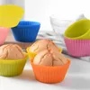 Siliconen cake mal bakvormen ronde vormige muffin cupcake mallen keuken kookt bakarmen maker diy decoreren gereedschap 903