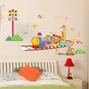 Adesivi murali Cartoon Train Child Sticker Soggiorno Camera da letto Decorazione Puzzle per camerette