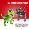 Blocks DIY Dinosaur Cegła Jurajska Tyrannosaurus Triceratops 3D Model Puzzle Zespół Budowanie dziecięcych zabawek wakacyjny 220902