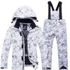 소년 소녀 바람 방전 두꺼운 겨울 스노우 보드 방수 아이 스키 정장 세트 포켓 따뜻한 재킷 바지 패션 열 눈 247o