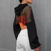 Sweats à capuche pour femmes Hooded à manches longues à manches longues sexy