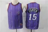 Retro Basketball Koszulki 1 Tracy 15 Vince McGrady Carter Hot Jersey Shorts Purple Blue Black 1998-99 1999-2000
