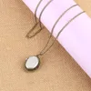 Relógios de bolso elegante mini tamanho oval quartzo assistir colar colar árvore colorida padronize mulheres times pendentes de moda pendente