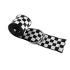 Belts Fashionable Plaid Belt Women's Black White Canvas Checkerboard 135cm Street Clothing All-match Decorative