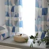 Kurtyna wodoodporna poliestrowa bawełniana bawełniana geometryczna geometryczna sypialnia nordyc