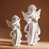 Декоративные фигурки jieme nordic прекрасный ангел в белой смоле скульптур