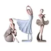 Decorative Objects Figurines Nordic Style Resin Cute Ballet Girl Figurines Room Decor Ornament Ballerina Sculpture Modern Art Home Living Room Decoration T220902