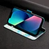 Leder Flip Handyhüllen für Apple iPhone 14 13 12 Mini 11 Pro XS Max XR X 7 8 6s 6 Plus SE Niedliche Kartensteckplatz-Geldbörsenabdeckung