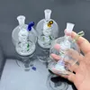 Tubos de vidrio Fabricación para fumar Soplado a mano Clásico Jardín Belly Pan Estilo dragón Botella de humo de agua de vidrio