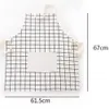 Plaid Print Apron Bibs Sleeveless Soft Women Home Cooking Baking Party Cleaning Aprons Kitchen Cooking Accessories Fast Delivery