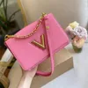 twist lock designer bags Shoulder Chain Bags luxury handbag crossbody tote bag fashion purse flap small cross body Gold Letter 5A Quality