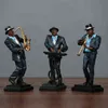 Oggetti decorativi Figurine Retro semplice banda musicale personaggio soggiorno decorazione domestica mobile TV creativo cantinetta astratta decorazione artigianale T220902