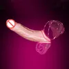 Sex toys Massagers Adult Penis Extender Enlargement Reusable Penis Sleeve For Men Extension Cock Ring Delay Couples Product