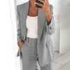 Женские костюмы женские бизнес -куртки формальная работа Ol Blazer Casual Slim Fit Pat Элегантный стильный офис