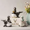 Decoratieve Objecten Beeldjes Creatieve Zwarte hars duiker Beeldjes Ambachtelijke Decoratieve Ornamenten Thuis Woonkamer desktop Decoratie Accessoires cadeau bureau T220902