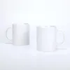 Almacén de EE. UU. 11oz sublimación taza de cerámica taza de café tazas de café tazas en blanco personalidad diy caja individual transferencia térmica copa de agua blanca regalos de bebida