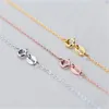 Chains A00321 Genuine 925 Sterling Silver Jewelry Necklace Ingot Twist Cross Cable Rolo Chain Pendant For Women