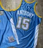 Embroidery Retro Basketball Jerseys Carmelo Anthony Drexler Jason Iverson Dikembe Mutombo Stephen Curry Allen Iverson Clyde Williams Tim