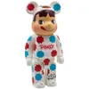 Nya 400% Bearbrick Action Toy Figures Cosplay Peka Milky Sister Bear Heart Momo Popobe For Collectors Medicom Toys