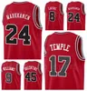 gestikte City Earned Edition Basketball Coby White Jersey 0 Wendell Carter Jr 34 Zach LaVine 8 Otto Porter Jr 22 Aangepaste naam Nummer