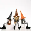 Party Decoration Supplies Halloween Gnomes Doll Plush Handmade Tomte Swedish Long-Legged Dwarf Table Ornaments Kids Gifts 903