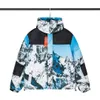 Herenontwerper Down Jacket Damesjacks Geometrisch patroon Street Parker Hoodie Joint Winter Katoen Cotton Fashion Outdoor Wind Breaker paar Dikke warme jas