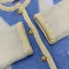 2022 Lingge Mohair Knitting Veste Femme Fashion Cardigan Mabille V￪tements ext￩rieurs FZJK0236