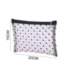 Love Heart Clear Makeup Bags Mesh Cosmetic Bag Borse da viaggio portatili con cerniera per accessori per l'home office Borse per cosmetici