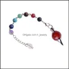 Collane a ciondolo 12pc/set 7 chakra pietra pendum crastrica guarigione collana quarzo spiritualità yoga gioielli donne uomini gi dhseller2010 dhwiu