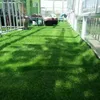 Dekorative Blumen 2 2m Kunstrasen Teppich grün gefälschte synthetische Garten Landschaft Rasen Matte Rasen für DIY Mikro-Landschaftsbau Gartenarbeit