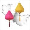 Articles de fantaisie Lanternes en soie satinée pour les arts et l'artisanat de la lanterne traditionnelle chinoise créative en diamant Mti Colors High Homeindustry Dhuwx