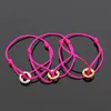 Luxury jewelry designer ladies bracelet Men ladies lucky bracelet four leaf flower concave point color rope adjustable 11