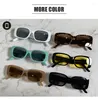 Óculos de sol vintage retangular 2022 feminino claro chá óculos quadrados masculinos óculos de marca De Sol Muje UV400
