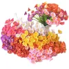 One Faux Flowers Mini Convolvulaceae 5 Stems per Bunch Simulation Morning Glory Plastic Leaf for Wedding Centerpieces
