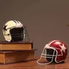 Decorative Figurines Vintage Retro American Football Baseball Helmet Cap Hat Resin Craft Gift Living Room Ornaments Model Home Decoration Sports Red