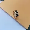 2022 designer di qualità set di canali stravaganti Love Band Ring oro argento rosa acciaio inossidabile lettera anelli moda donna uomo gioielli da sposa regali per feste da donna