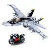 Blocks MOC Bricks WW2 Military Jet Fighter Helicopter Model Warrior Action Figure Assembled Puzzle Building Children s Toy Gift 220902