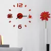 Horloges murales horloge num￩rique 3D Diy ACRIGHER ACCIRORS MIROIR ACCESSOIRES D￉CORATO