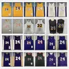 Jerseys de basket-ball rétro 32 Earvin # 24 Johnson James West Chamberlain Worthy Jersey cousé 1996-97 2003 2004-05