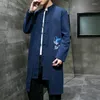 Vestes masculines Hanfu Suisse Tang Men Ambroides Windbreaker chinois grande taille mâle décontracté simple manteau noir à manches longues tai chi