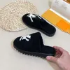 Sandales de cr￩ateurs de qualit￩ sup￩rieure Luxury Femmes femmes pantoufles Mesdames Winter Wool Slides Fur Fluffy Furry Lettres chaudes sandales confortables Slipper